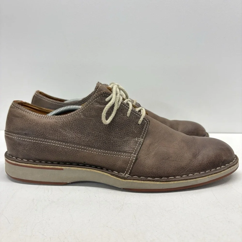 Sperry Gold Cup Men's 12M Brown Leather Plain Toe Oxford Dress Casual Shoes